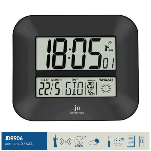OROLOGIO DA PARETE RADIOCONTROLLATO JD9906