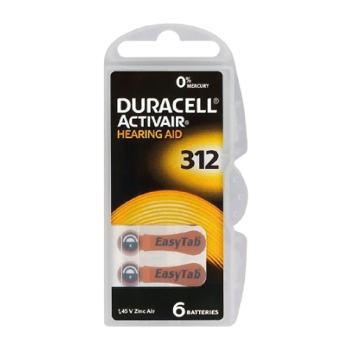 PILA DURACELL ACUSTICA DA 312 - CONF. 6 PZ.