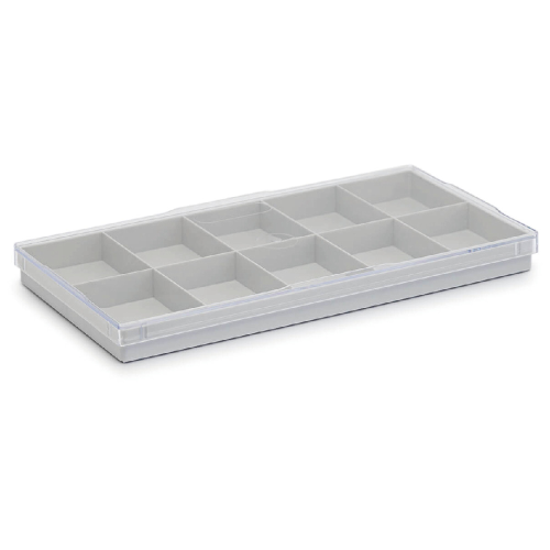 SCATOLA PLASTICA 10 SCOMPARTI 40X50X15 MM