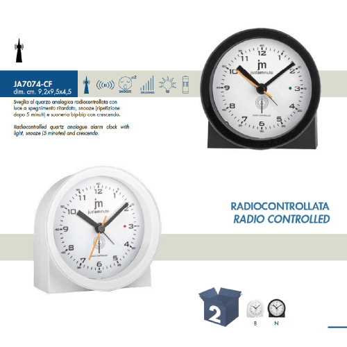 SVEGLIA JUST MINUTE JA7074 - CF. 2 PZ.
