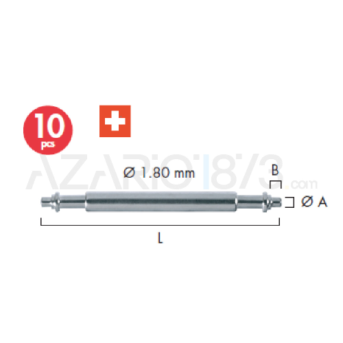 ANSE DI SICUREZZA SPECIALI RX ACCIAIO INOX Ø 1.80 CONF. 10 PZ.