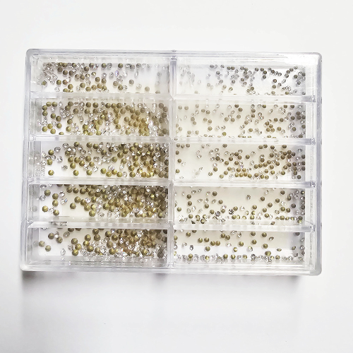 ASSORTIMENTO STRASS 1000 PZ IN 10 MISURE