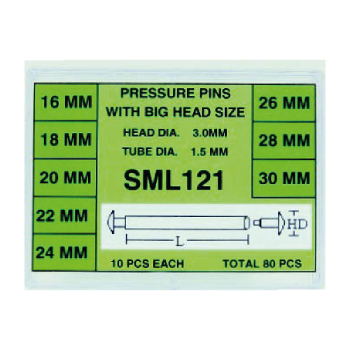 ASSORTIMENTO DI PERNI A PRESSIONE Ø 1.50 - 80 PZ.