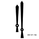 LANCETTE IN ALLUMINIO NERO 137/192 MM - CONF. 1 SET