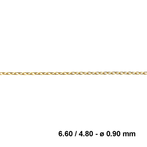 CATENA PER CUCÙ IN OTTONE CON ACCESSORI - EXT. 6.00 / INT. 4.60 - S19