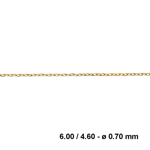 CATENA PER CUCÙ IN OTTONE CON ACCESSORI - EXT. 6.00 / INT. 4.60