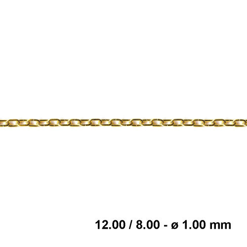CATENA PER CUCÙ IN OTTONE CON ACCESSORI - EXT. 12.00 / INT. 8.00