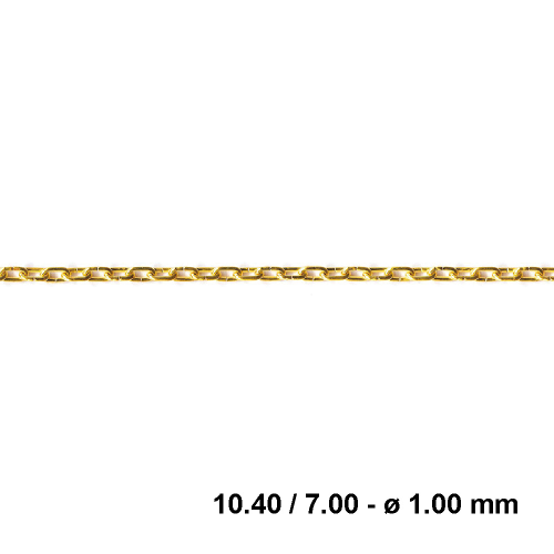 CATENA PER CUCÙ IN OTTONE CON ACCESSORI - EXT. 10.40 / INT. 7.00