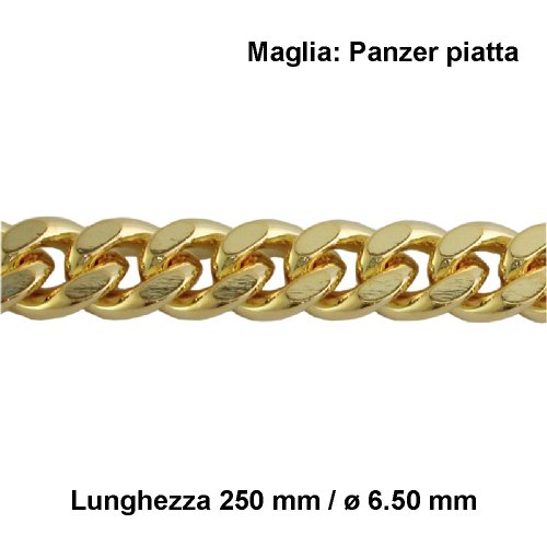CATENA ACCIAIO PER OROLOGIO TASCA - 6.5 MM X 25 CM