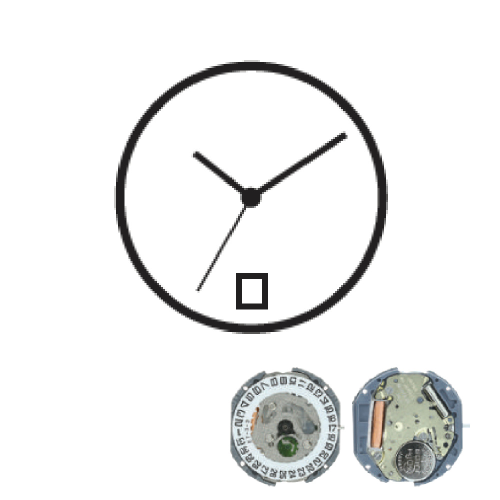 MOVIMENTO MIYOTA GN12, 8 3/4''', ALT. 2.58, D6, 3 LANCETTE - 1N12 / GN10
