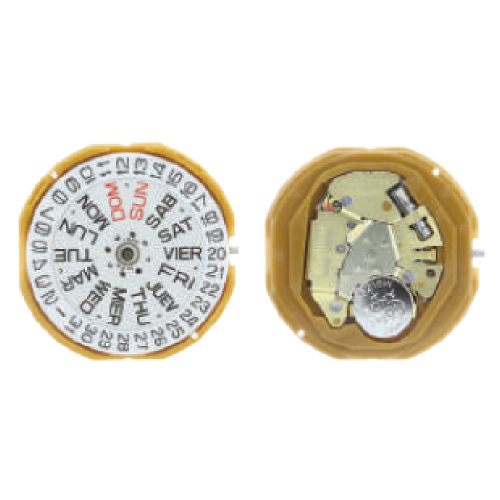 MOVIMENTO MIYOTA GM00 = GM02, 10 1/2''', ALT. 2.94, GIORNO 3/DATA 3, 3 LANCETTE - EX. 1M02