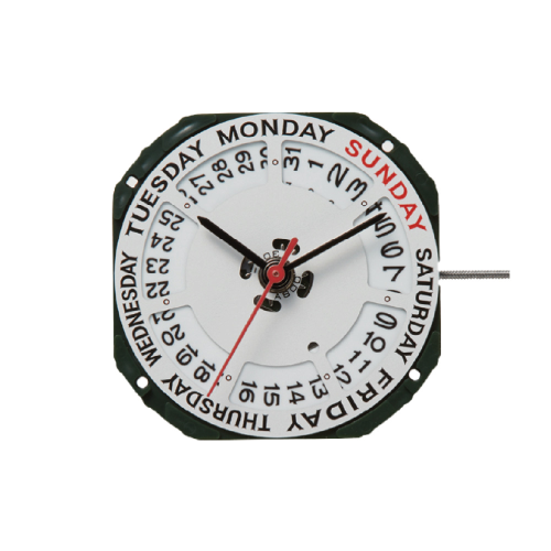 MOVIMENTO MIYOTA 2350, 11 1/2''', ALT. 4.15, GIORNO WIDE/DATA 3, 3 LANCETTE