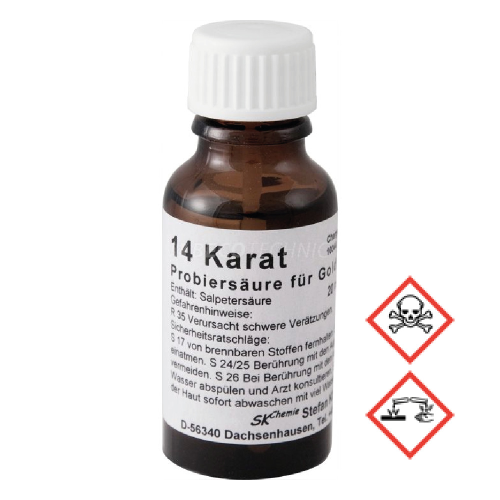 ACIDO REAGENTE PER SAGGIO ORO 14 CT - 20 ML.