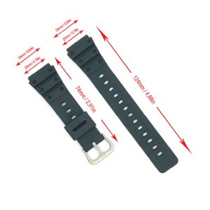 CINTURINO COMPATIBILE CASIO CON FIBBIA IN ACCIAIO 127-F1 - 20 MM
