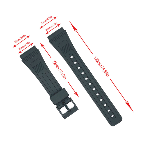 CINTURINO COMPATIBILE SERIE AB-10W CASIO 254-H5 - 20 MM