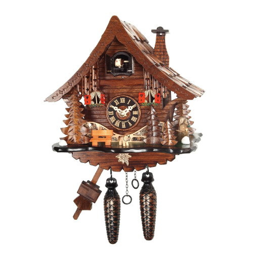 OROLOGIO KUCKUCK QUARZO CASETTA CON MUSICA 25 CM