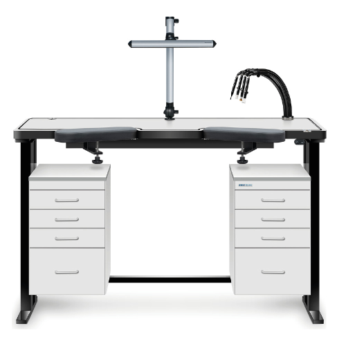 WORKSTATION ERGOLIFT EVOLUTION CON CASSETTI - 140X60X4 CM - BIANCO
