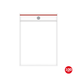 SACCHETTI CHIUSURA A PRESSIONE 100 PZ. - 160X220 MM - 50 MC