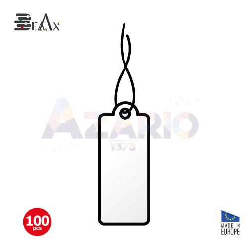 ETICHETTE BIANCHE CON FILO 20X8 MM - CONF. 100 PZ.