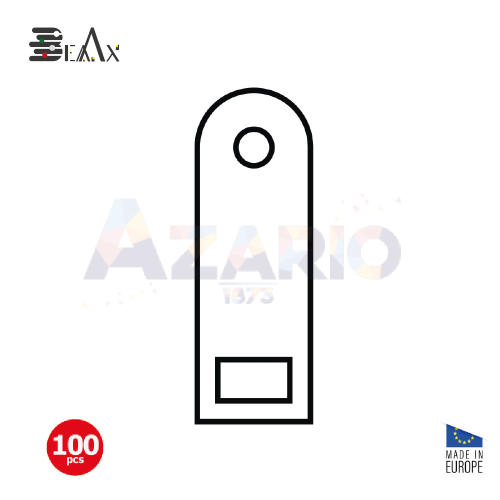 ETICHETTE BIANCHE PLASTICATE 30X9 MM - CONF. 100 PZ.