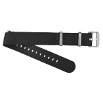 CINTURINO IN TESSUTO PASSANTE XT002 TINTA UNITA NERO