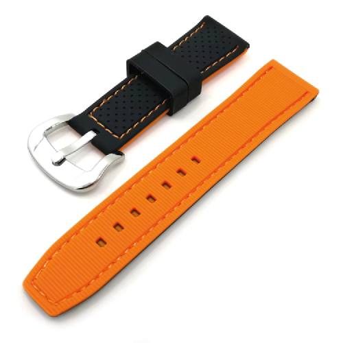 CINTURINO IN SILICONE ELITE BI-COLORE CON CUCITURE