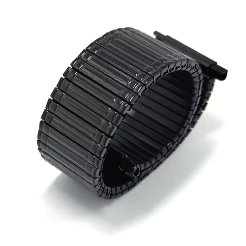 CINTURINO ESTENSIBILE IN METALLO NERO - XM054
