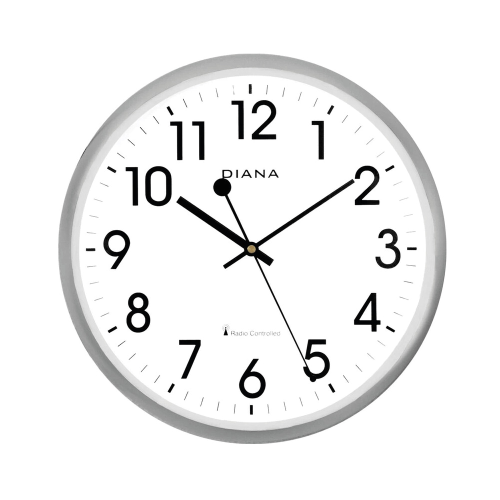 OROLOGIO PARETE  RADIOCONTROLLATO - 101340-9 - SILVER