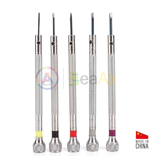 SERIE DI 5 CACCIAVITI LAMA PIATTA IN ACCIAIO ANTIMAGNETICO
