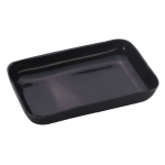 VASSOIO PORTAPEZZI IN PLASTICA NERO - 80X50X15 MM