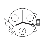 MOVIMENTO ETA G10712 CRONO, 13 1/4''', ALT. 5.62, ALT. SFERE 1, D3.30, 6 LANCETTE