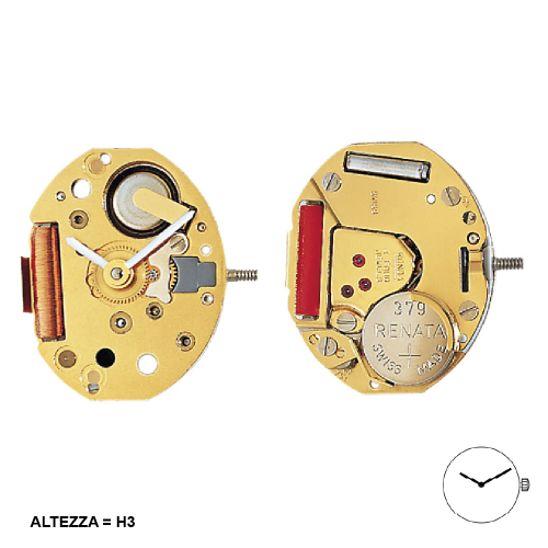 MOVIMENTO RONDA 751E, 5 1/2''', ALT. 2.50, ALT. SFERE 3, 2 LANCETTE