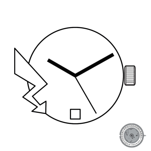 MOVIMENTO ETA E64111, 11 1/2''', ALT. 1.95, ALT. SFERE 0, D6, 3 LANCETTE - EX. 255.111 / 255.112