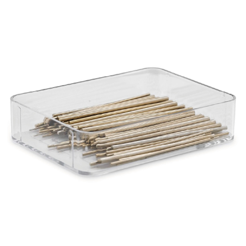 ASSORTIMENTO 100 PZ. COPPIGLIE IN METALLO CROMATO - Ø 0.40 / 1.50 MM - L. 30-40 MM