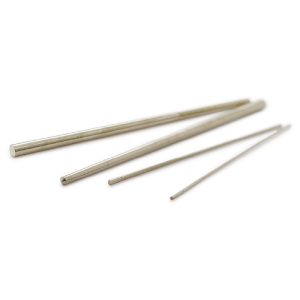 ASSORTIMENTO 100 PZ. COPPIGLIE IN METALLO CROMATO - Ø 0.40 / 1.50 MM - L. 30-40 MM