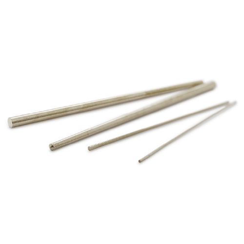 ASSORTIMENTO 100 PZ. COPPIGLIE IN METALLO CROMATO - Ø 0.40 / 1.50 MM - L. 30-40 MM