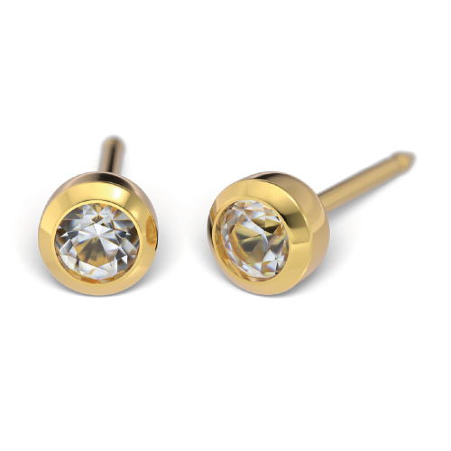 PRE-ORECCHINI STUDEX SYSTEM 75 BRILLANTINO GOLD REGULAR