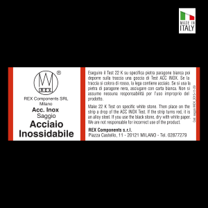 ACIDO REAGENTE REX SAGGIO ACCIAIO