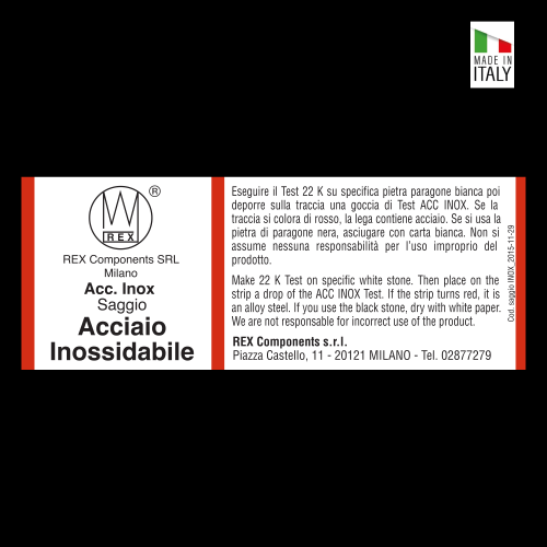 ACIDO REAGENTE REX SAGGIO ACCIAIO