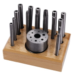 PUNZONIERA CON BASE IN LEGNO
