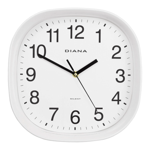 OROLOGIO PARETE SILENZIOSO IN ABS Ø 26 CM - BIANCO - 111025