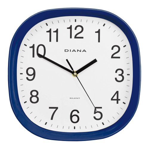 OROLOGIO PARETE SILENZIOSO IN ABS Ø 26 CM - BLU - 111025