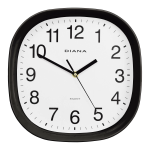 OROLOGIO PARETE SILENZIOSO IN ABS Ø 26 CM - NERO - 111025