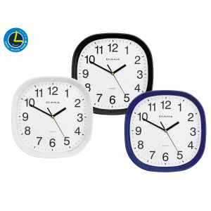 OROLOGIO PARETE SILENZIOSO IN ABS Ø 26 CM - BLU - 111025