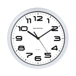 OROLOGIO PARETE SILENZIOSO IN ABS Ø 26 CM - SILVER - 111009