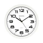 OROLOGIO PARETE SILENZIOSO IN ABS Ø 26 CM - BIANCO - 111009