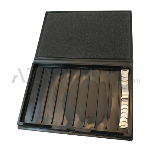 ESPOSITORE IN PVC CON COPERCHIO PER 10 CINTURINI IN METALLO 