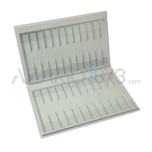 ESPOSITORE IN PVC PER 24 CINTURINI IN PELLE (UOMO)