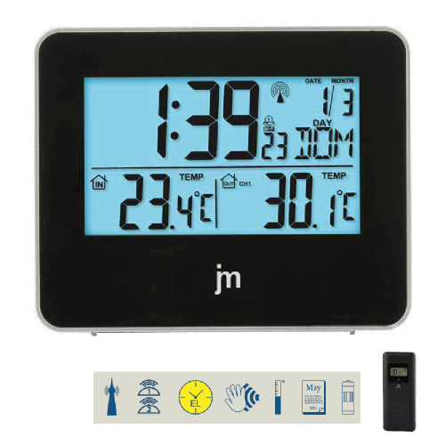STAZIONE BAROMETRICA RADIOCONTROLLATA CON SENSORE ESTERNO - JD9524