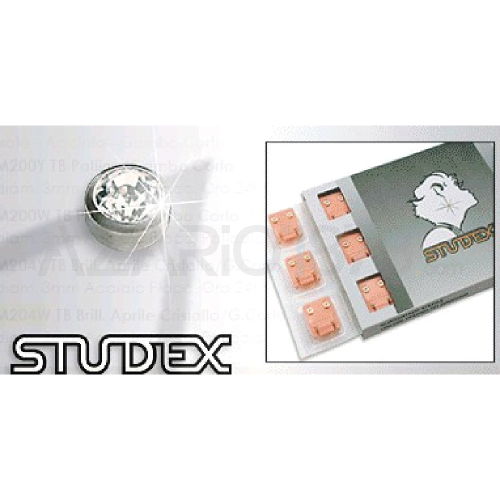 STUDEX PRE-ORECCHINI MINI CON PIETRE BIANCHE ARGENTO